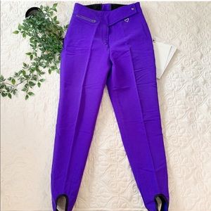 Vintage Obermeyer Indigo Stirrup Ski Pants